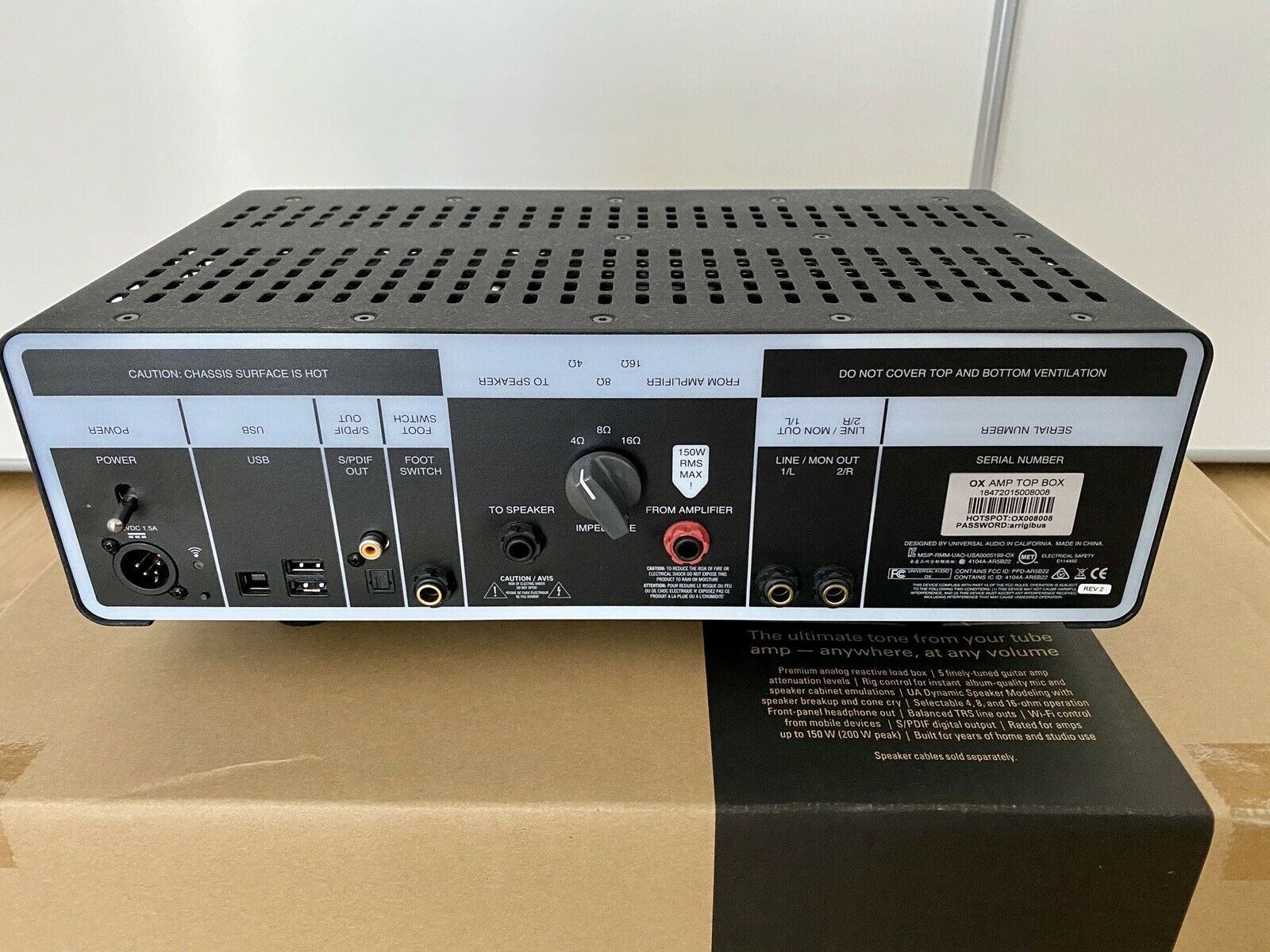 Universal Audio OX Amp Top Box — 7