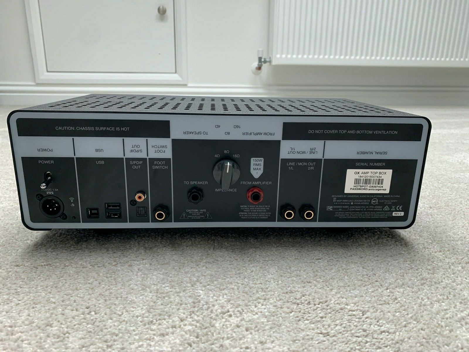 Universal Audio OX Amp Top Box — 8